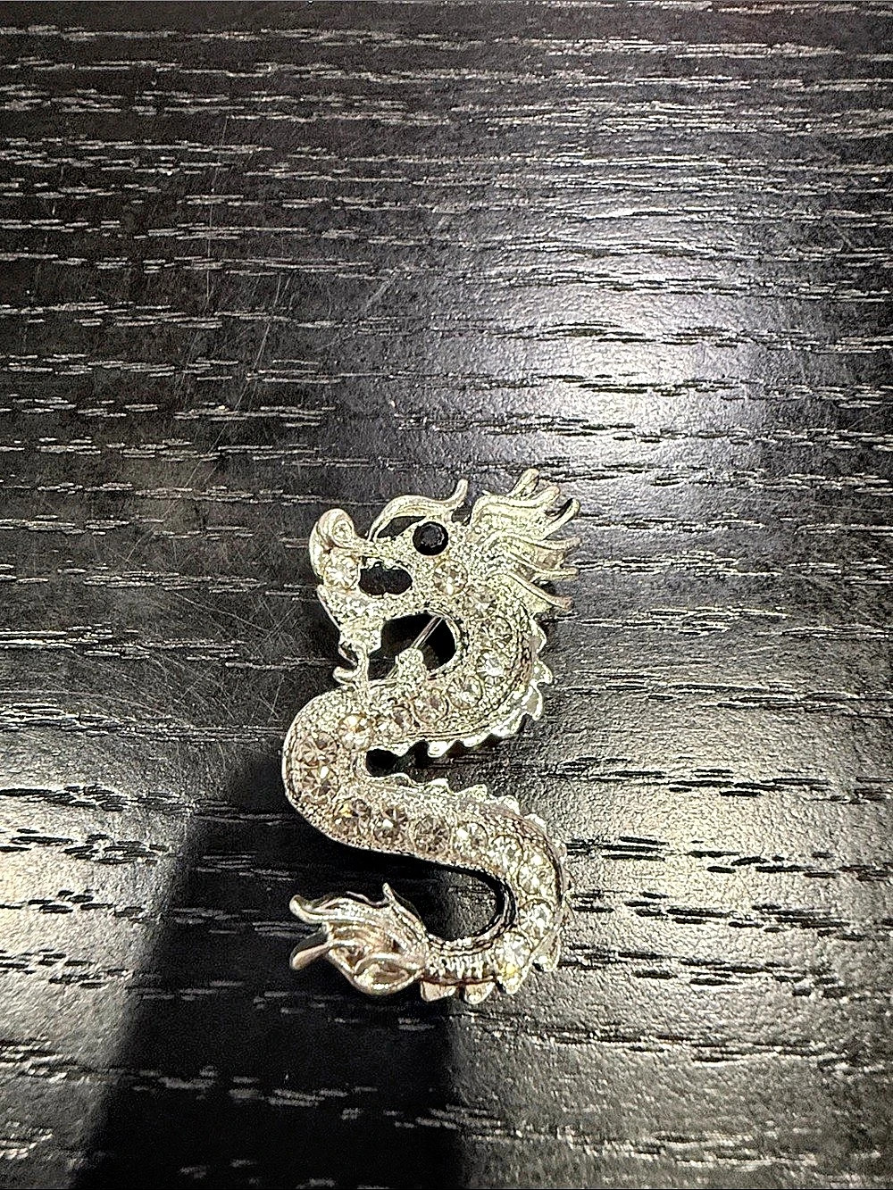 Dragon Brooch in Silver Like New